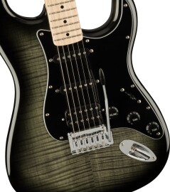 Электрогитара FENDER SQUIER Affinity 2021 Stratocaster FMT HSS MN Black Burst в аренду