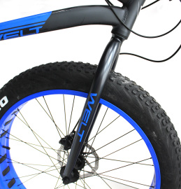 Велосипед Welt Fat Freedom 1.0 2021 Matt Black/Blue в аренду