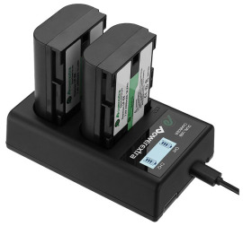 2 аккумулятора + зарядное устройство Powerextra LP-E6 в аренду