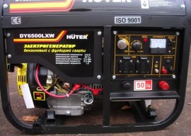 Бензиновый генератор Huter DY6500LXW в аренду