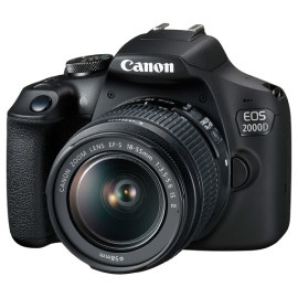 Зеркальный фотоаппарат Canon EOS 2000D EF-S 18-55 IS II Kit в аренду